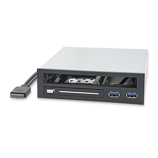 Nextgen 5.25 in. Bay Drive Adapter for Slim Optical Drive for 2.5 in. SATA III HDD & SDD w/2 USB 3.0 Port NE539093 - main